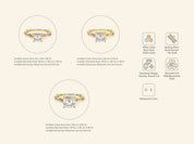 Asscher Twisted Engagement Ring