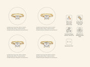 Asscher Twisted Engagement Ring