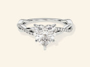 Heart Twisted Engagement Ring