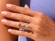 Heart Twisted Engagement Ring
