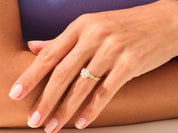 Heart Twisted Engagement Ring