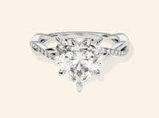 Heart Twisted Engagement Ring