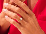 Heart Twisted Engagement Ring