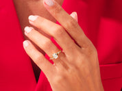 Radiant Twisted Engagement Ring