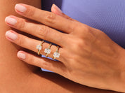 Radiant Twisted Engagement Ring