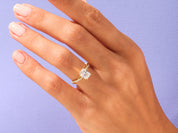 Radiant Twisted Engagement Ring