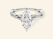 Marquise Twisted Engagement Ring