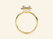 Asscher Halo Engagement Ring