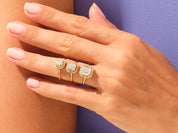 Asscher Halo Engagement Ring