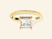 Knife Edge Princess Engagement Ring