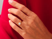Knife Edge Princess Engagement Ring