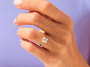 Knife Edge Princess Engagement Ring
