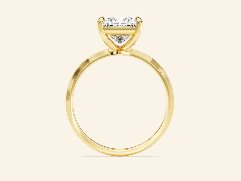 Knife Edge Princess Engagement Ring