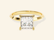 Knife Edge Princess Engagement Ring