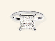 Knife Edge Princess Engagement Ring
