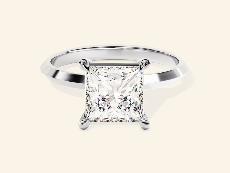 Knife Edge Princess Engagement Ring