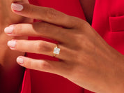 Knife Edge Princess Engagement Ring