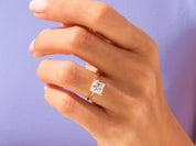 Knife Edge Princess Engagement Ring