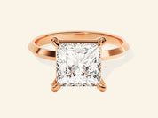 Knife Edge Princess Engagement Ring