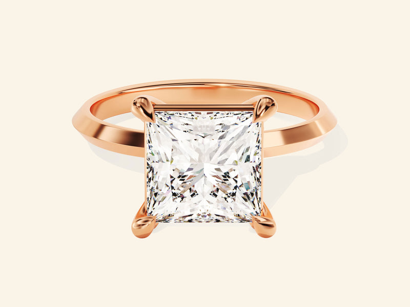 Knife Edge Princess Engagement Ring