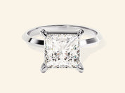 Knife Edge Princess Engagement Ring