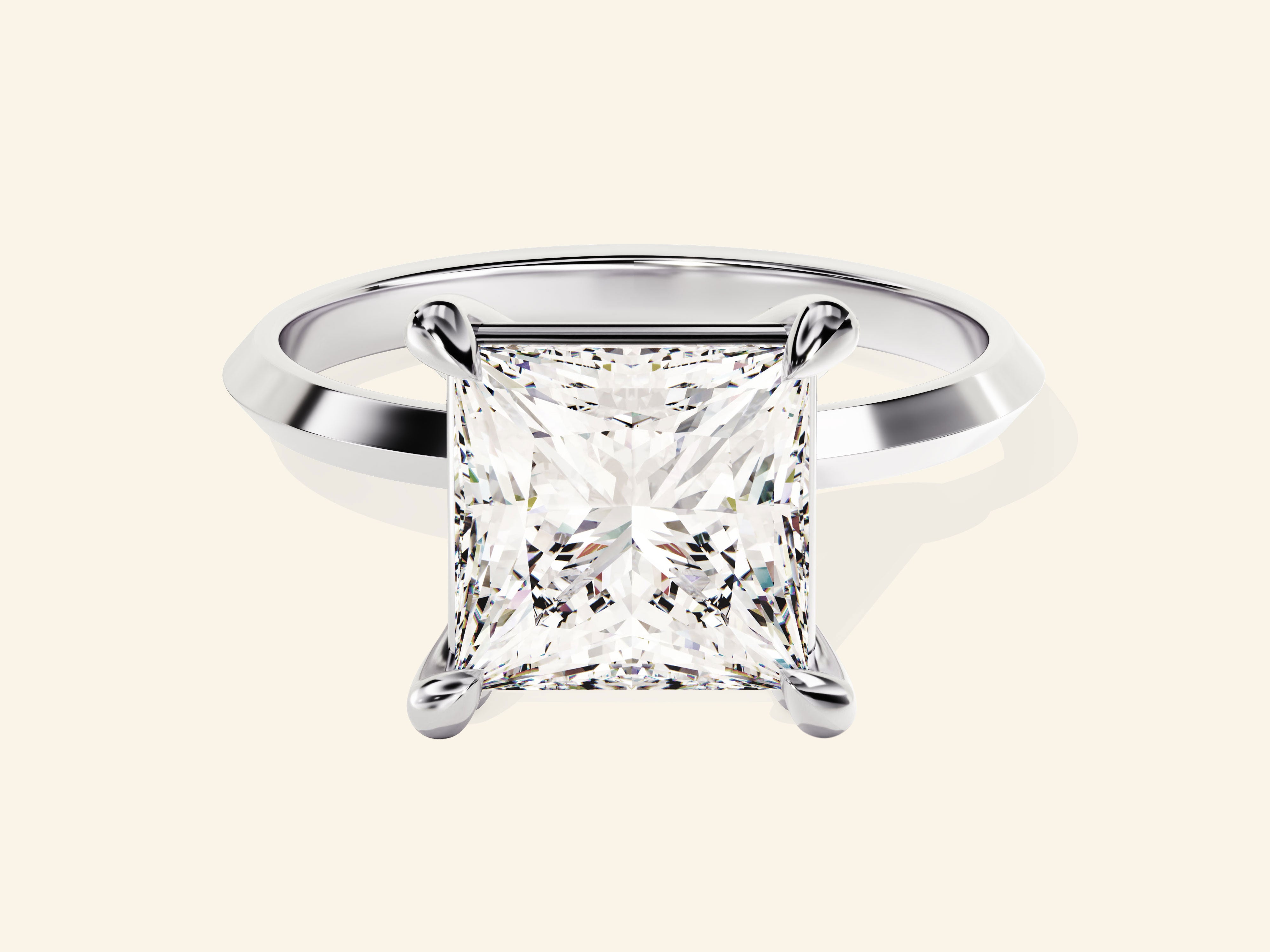 Knife Edge Princess Engagement Ring