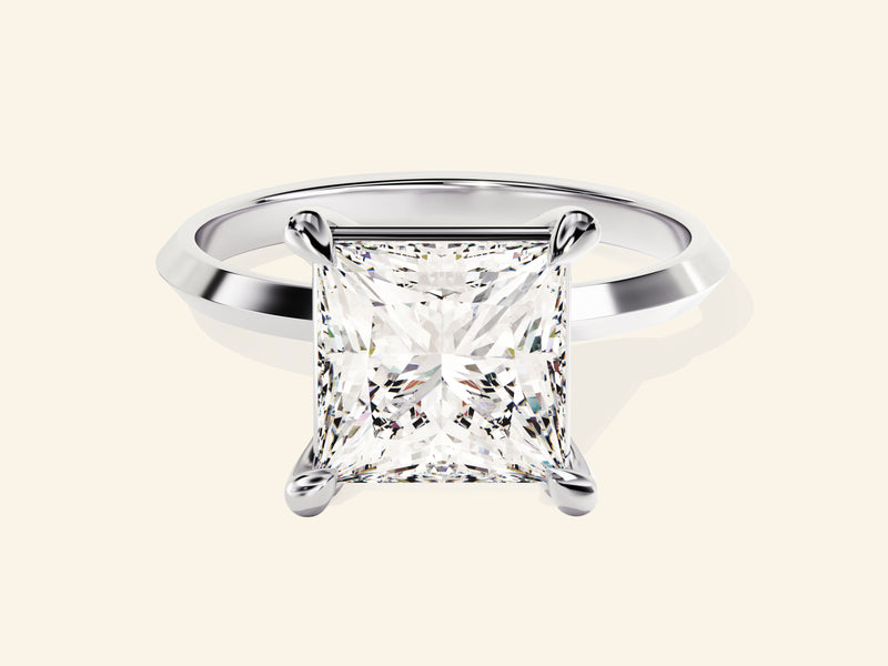 Knife Edge Princess Engagement Ring