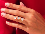 Knife Edge Princess Engagement Ring