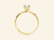 Knife Edge Cushion Engagement Ring