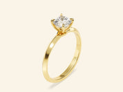 Knife Edge Cushion Engagement Ring