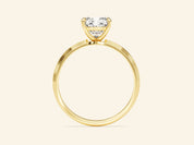 Knife Edge Cushion Engagement Ring