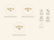 Knife Edge Pear Engagement Ring