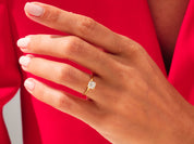 Knife Edge Asscher Engagement Ring