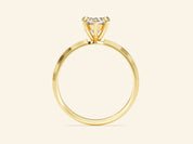 Knife Edge Heart Engagement Ring
