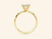 Knife Edge Heart Engagement Ring