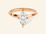 Knife Edge Marquise Engagement Ring