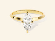 Knife Edge Marquise Engagement Ring