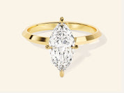 Knife Edge Marquise Engagement Ring