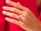Knife Edge Marquise Engagement Ring