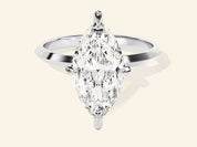 Knife Edge Marquise Engagement Ring