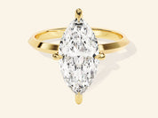 Knife Edge Marquise Engagement Ring