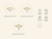 Knife Edge Marquise Engagement Ring