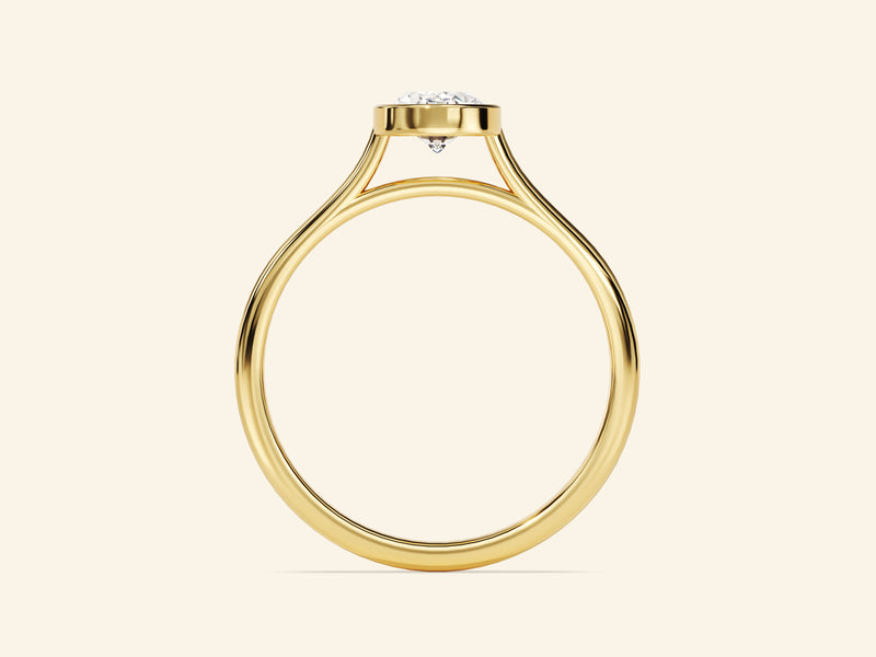 Bezel Oval Engagement Ring