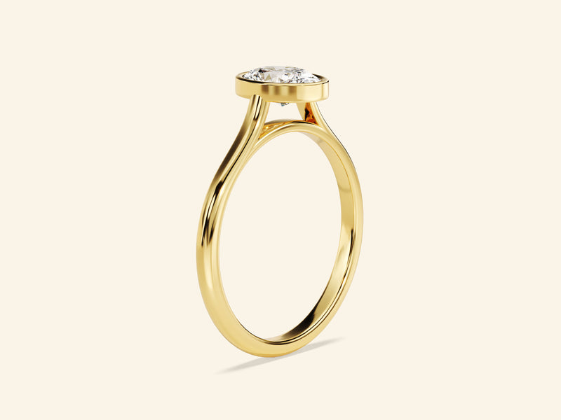Bezel Oval Engagement Ring