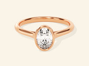 Bezel Oval Engagement Ring