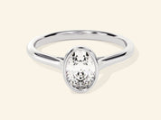 Bezel Oval Engagement Ring