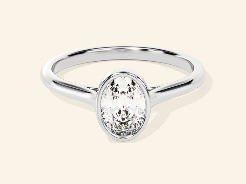 Bezel Oval Engagement Ring
