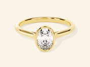 Bezel Oval Engagement Ring