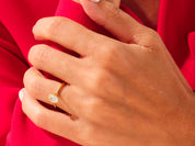 Bezel Oval Engagement Ring