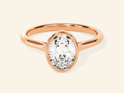Bezel Oval Engagement Ring